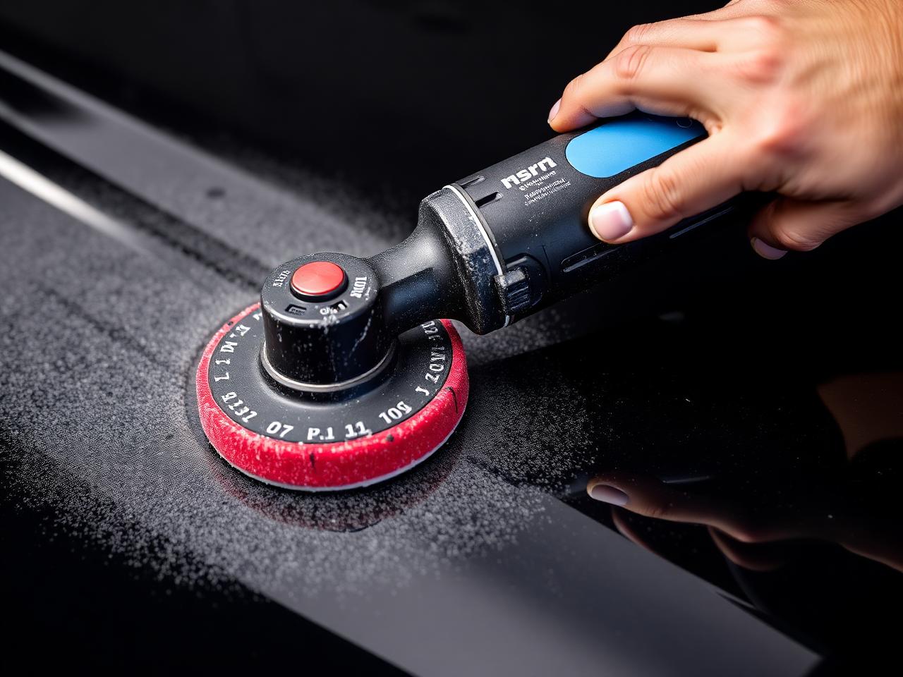 Machine polishing at HR 30 Car Detailing Studio